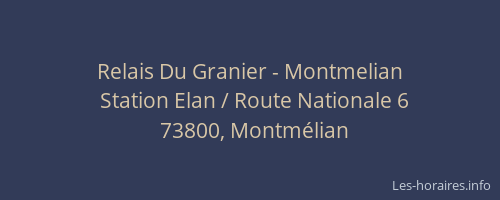 Relais Du Granier - Montmelian