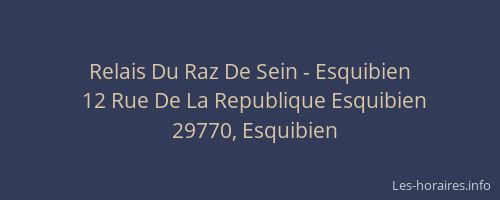 Relais Du Raz De Sein - Esquibien