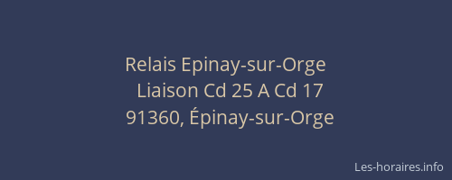 Relais Epinay-sur-Orge