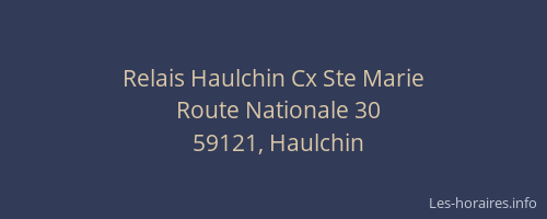 Relais Haulchin Cx Ste Marie