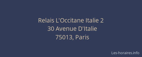 Relais L'Occitane Italie 2