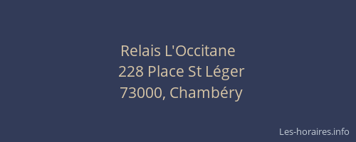 Relais L'Occitane
