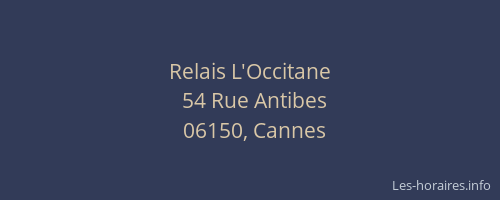 Relais L'Occitane