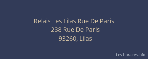 Relais Les Lilas Rue De Paris