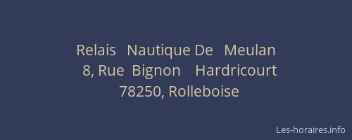 Relais   Nautique De   Meulan