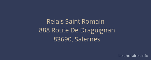 Relais Saint Romain