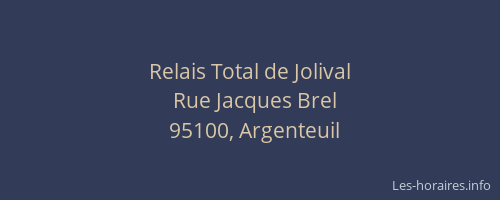 Relais Total de Jolival