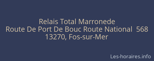 Relais Total Marronede