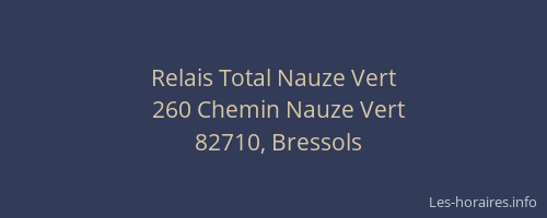 Relais Total Nauze Vert