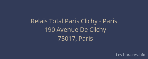 Relais Total Paris Clichy - Paris