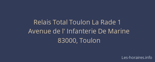 Relais Total Toulon La Rade 1