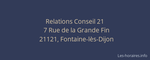 Relations Conseil 21