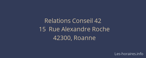 Relations Conseil 42