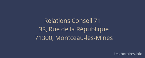 Relations Conseil 71