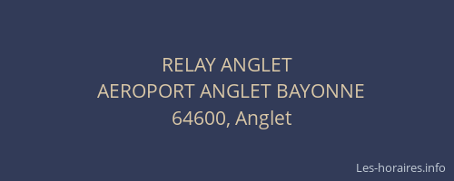 RELAY ANGLET
