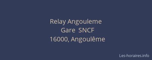 Relay Angouleme