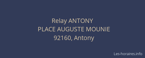 Relay ANTONY