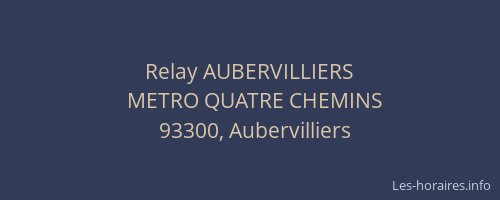 Relay AUBERVILLIERS