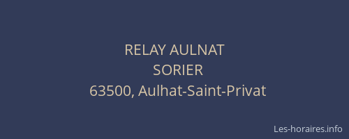 RELAY AULNAT