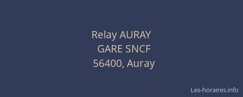 Relay AURAY