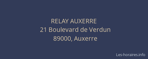 RELAY AUXERRE