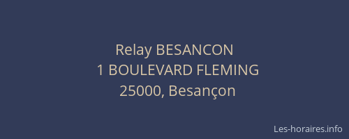 Relay BESANCON