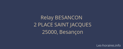 Relay BESANCON