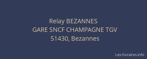 Relay BEZANNES