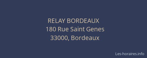 RELAY BORDEAUX
