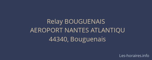 Relay BOUGUENAIS