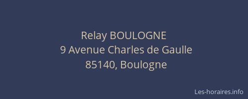 Relay BOULOGNE
