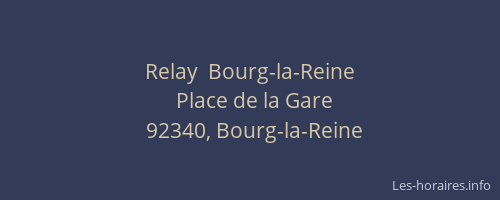 Relay  Bourg-la-Reine
