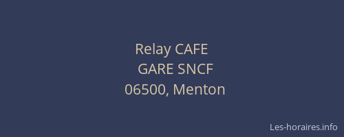 Relay CAFE