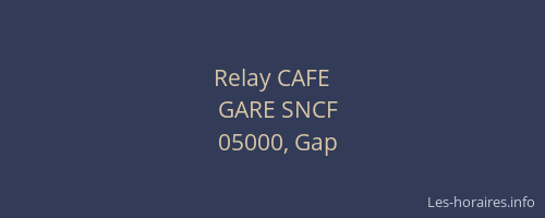 Relay CAFE