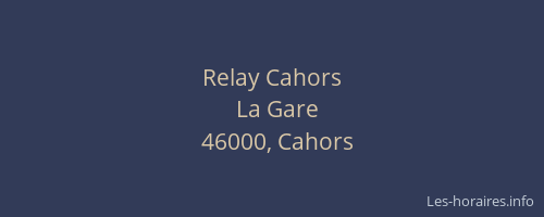 Relay Cahors