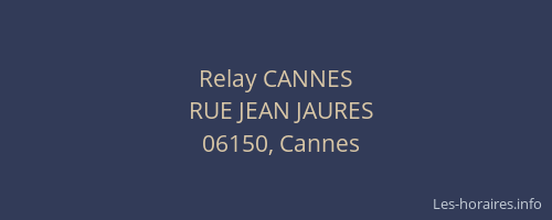 Relay CANNES