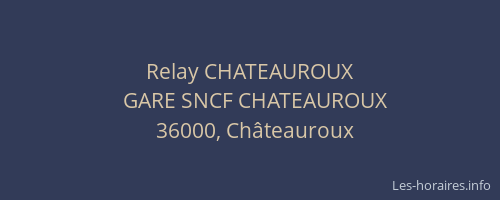 Relay CHATEAUROUX