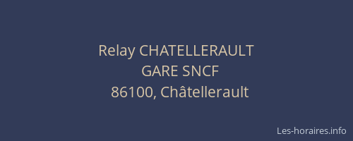 Relay CHATELLERAULT