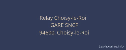 Relay Choisy-le-Roi