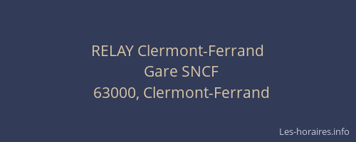 RELAY Clermont-Ferrand