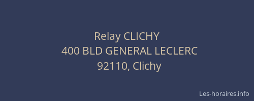 Relay CLICHY