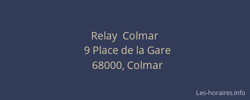 Relay  Colmar
