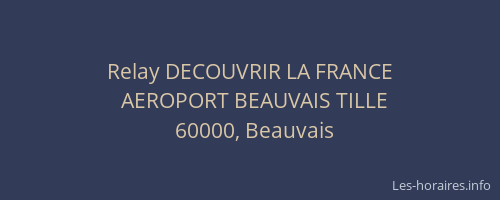Relay DECOUVRIR LA FRANCE