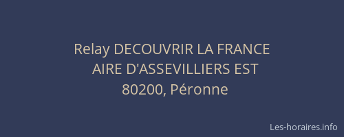 Relay DECOUVRIR LA FRANCE