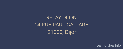 RELAY DIJON