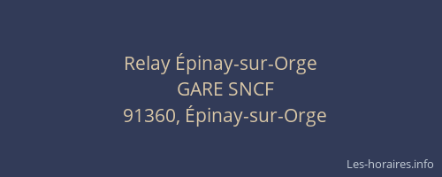 Relay Épinay-sur-Orge