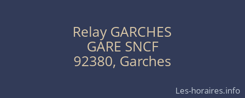 Relay GARCHES