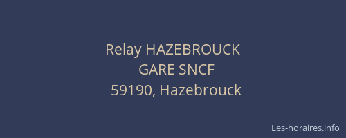 Relay HAZEBROUCK