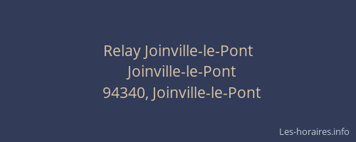 Relay Joinville-le-Pont