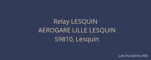 Relay LESQUIN